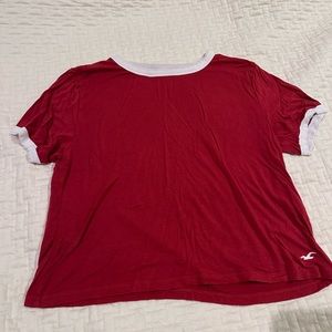 Crop Red Tee